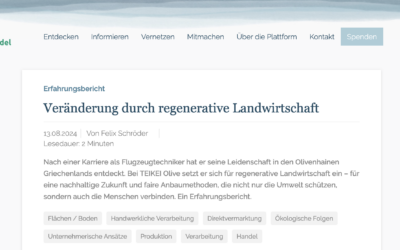 TEIKEI på Food Change Platform: Förändring genom regenerativt jordbruk på TEIKEI Olive